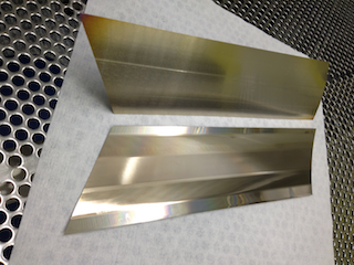 Roller-embossing shims, front- and backside